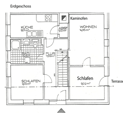 Ferienhaus Ness in Schwartbuck, Grundriss EG