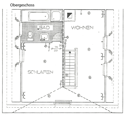 Ferienhaus Ness in Schwartbuck, Grundriss OG